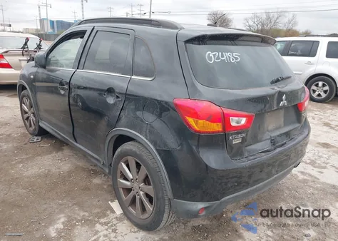 2013 Mitsubishi Outlander Sport Le from USA, damaged, VIN 4A4AP5AU2DE024185